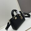 69309e436e68136f4d9ab33e Large and Small Lady D-Sire My Abcdior Handbag in Blush Beige Crocodile-Embossed Calfskin Leather