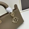 69309e466e68136f4d9ab340 Large and Small Lady D-Sire My ABCDior Handbag in Blush Beige Calfskin with Crocodile Texture