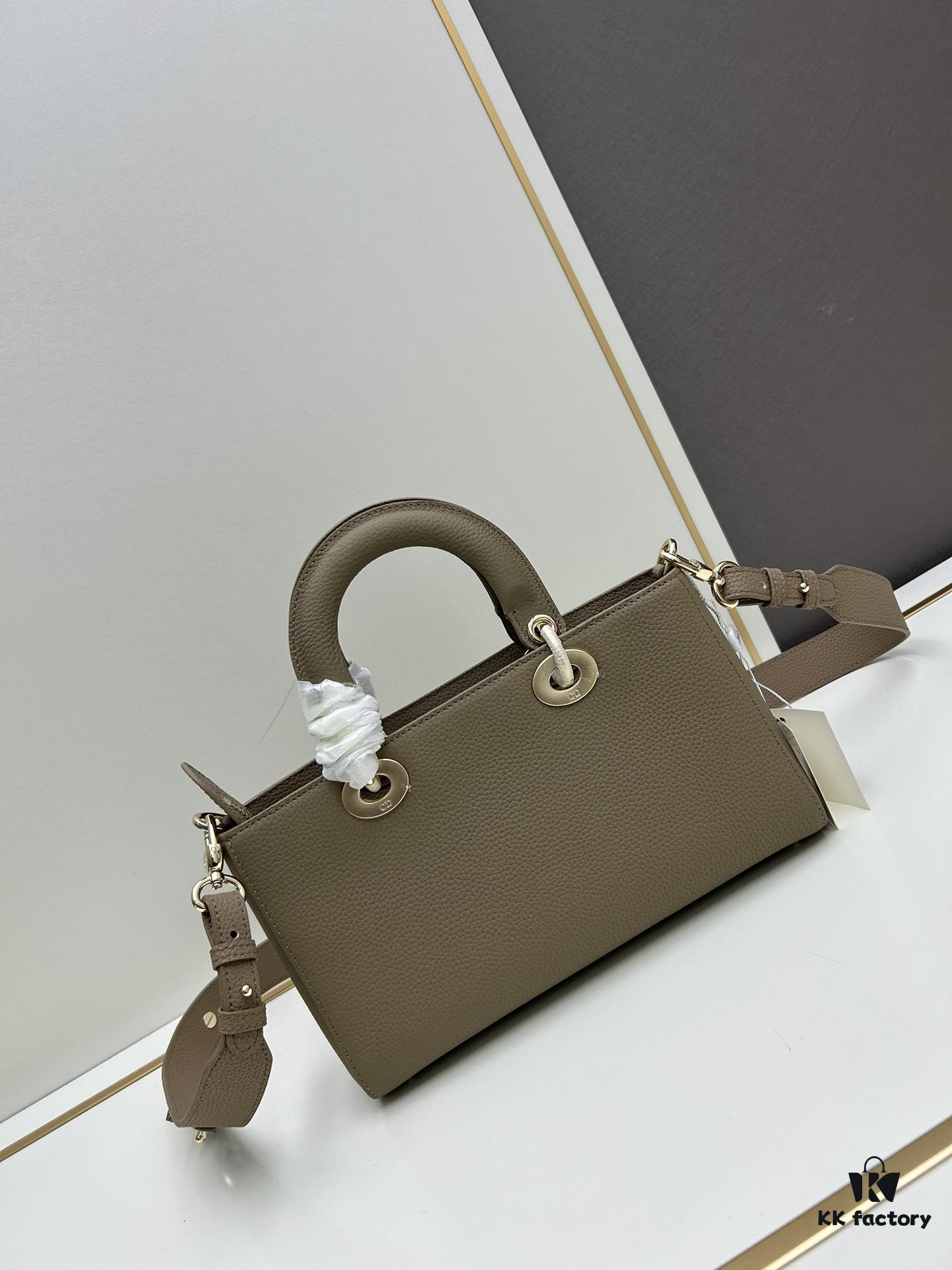 69309e466e68136f4d9ab342 Large and Small Lady D-Sire My ABCDior Handbag in Blush Beige Calfskin with Crocodile Texture