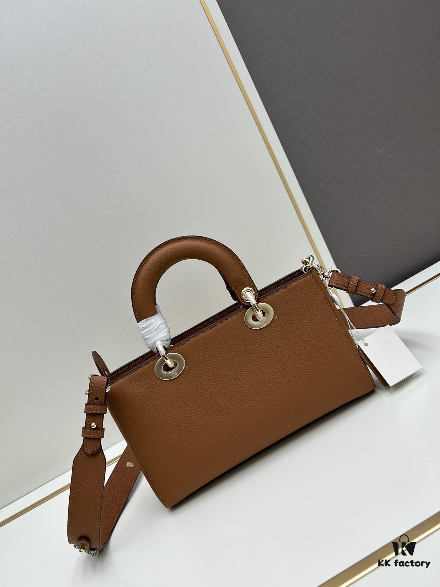 69309e486e68136f4d9ab348 Large and Small Lady D-Sire My Abcdior Handbag in Blush Beige Crocodile-Grain Calfskin Leather