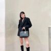 69309e4c6e68136f4d9ab34a Large and Small Lady D-Sire My Abcdior Handbag in Blush Beige Crocodile-Embossed Calfskin Leather