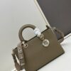 69309e526e68136f4d9ab355 Large and Small Lady D-Sire My ABCDior Handbag in Blush Beige Crocodile-Embossed Calfskin Leather
