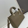 69309e576e68136f4d9ab360 Lady D-Sire My ABCDior Large and Small Handbag in Blush Beige Cracked Calfskin Leather