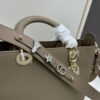 69309e586e68136f4d9ab364 Lady D-Sire My ABCDior Large and Small Handbag in Blush Beige Cracked Calfskin Leather