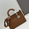 69309e596e68136f4d9ab365 Large and Small Lady D-Sire My ABCDior Handbag in Blush Beige Crocodile-Embossed Calfskin Leather
