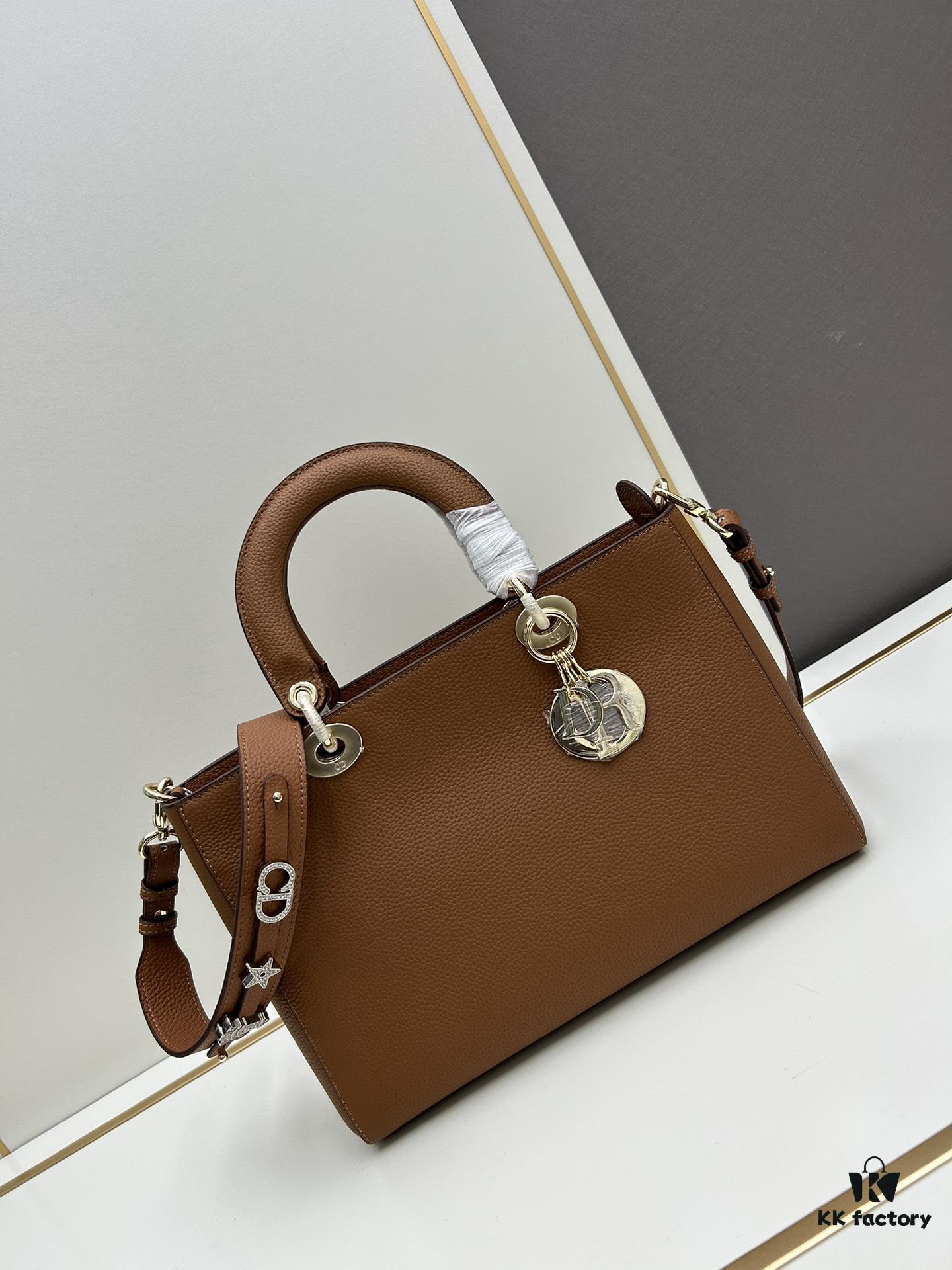 69309e596e68136f4d9ab365 Large and Small Lady D-Sire My ABCDior Handbag in Blush Beige Crocodile-Embossed Calfskin Leather