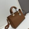 69309e5a6e68136f4d9ab368 Large and Small Lady D-Sire My ABCDior Handbag in Blush Beige Crocodile-Embossed Calfskin Leather