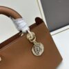 69309e5b6e68136f4d9ab36a Large and Small Lady D-Sire My ABCDior Handbag in Blush Beige Crocodile-Embossed Calfskin Leather