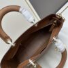 69309e5e6e68136f4d9ab36d Large and Small Lady D-Sire My ABCDior Handbag in Blush Beige Crocodile-Embossed Calfskin Leather