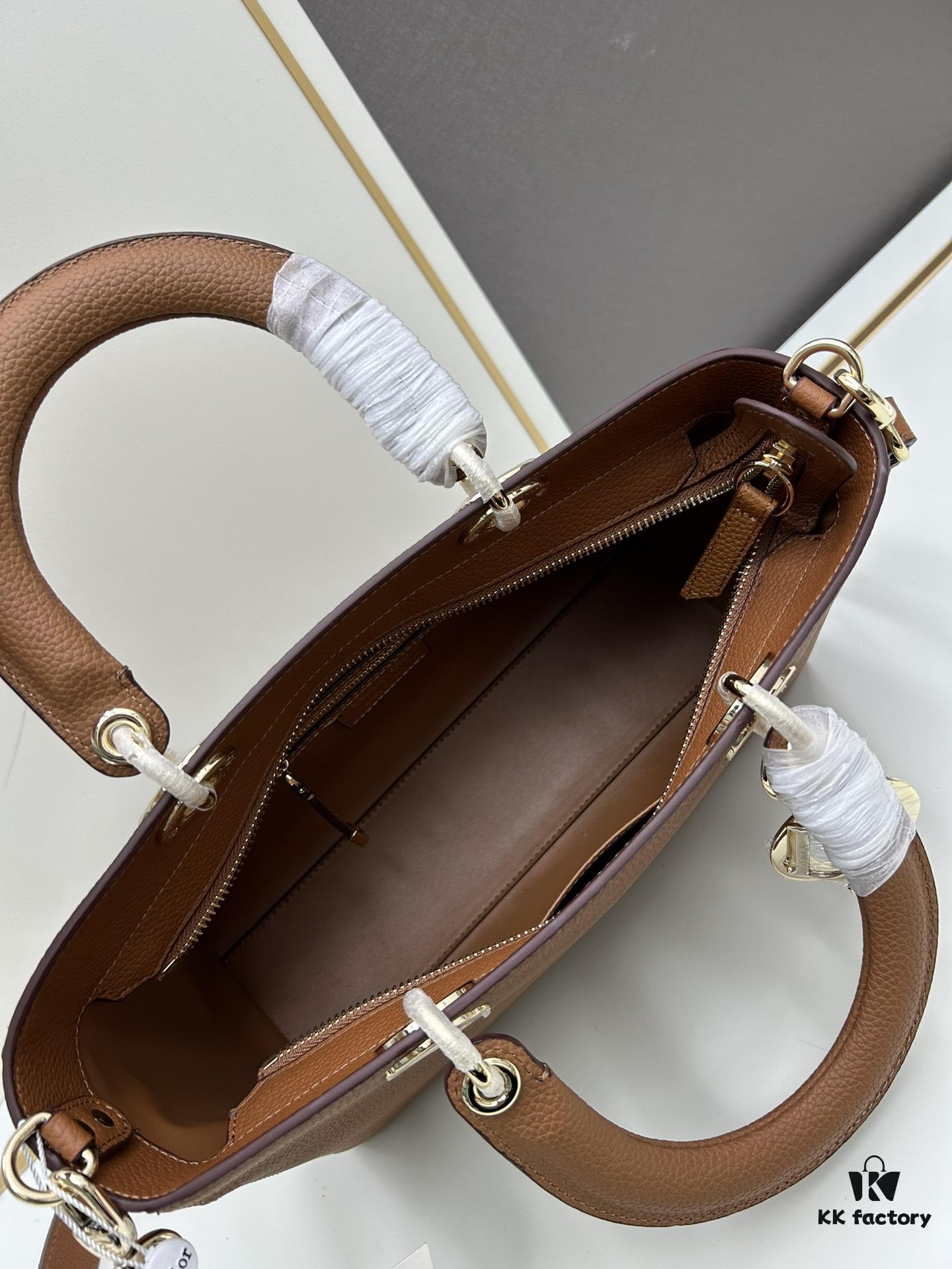 69309e5e6e68136f4d9ab36d Large and Small Lady D-Sire My ABCDior Handbag in Blush Beige Crocodile-Embossed Calfskin Leather