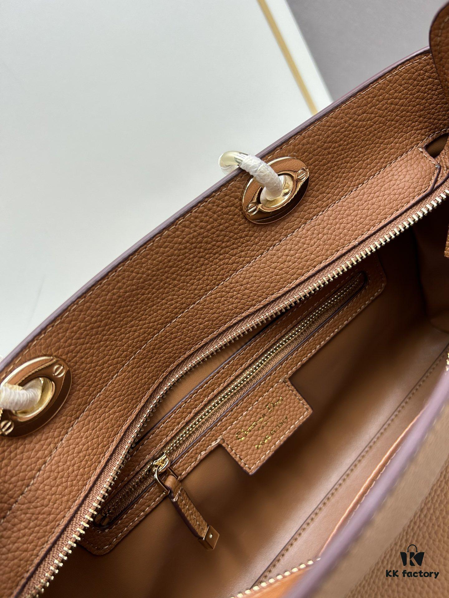 69309e5e6e68136f4d9ab370 Large and Small Lady D-Sire My ABCDior Handbag in Blush Beige Crocodile-Embossed Calfskin Leather