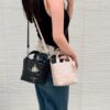 69309e7c6e68136f4d9ab3a6 Dior Toujours Vertical Handbag in Blush Beige Calfskin Leather with Cannage Stitching