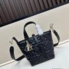 Dior Toujours Vertical Handbag in Blush Beige Calfskin Leather
