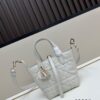 69309e826e68136f4d9ab3b0 Dior Toujours Vertical Handbag in Blush Beige Calfskin with Quilted Diamond Stitching