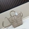 69309e836e68136f4d9ab3b1 Dior Toujours Small Vertical Handbag in Blush Beige Calfskin with Cannage Stitching