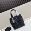 Dior Toujours Vertical Handbag in Blush Beige Calfskin Leather