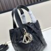 Dior Toujours Vertical Handbag in Blush Beige Calfskin Leather