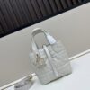 69309e896e68136f4d9ab3ba Dior Toujours Vertical Handbag in Blush Beige Calfskin with Quilted Diamond Stitching