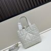 69309e896e68136f4d9ab3bc Dior Toujours Vertical Handbag in Blush Beige Calfskin with Quilted Diamond Stitching