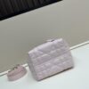 69309e8f6e68136f4d9ab3c5 Dior Toujours Vertical Handbag in Blush Beige Calfskin Leather with Quilted Diamond Stitching