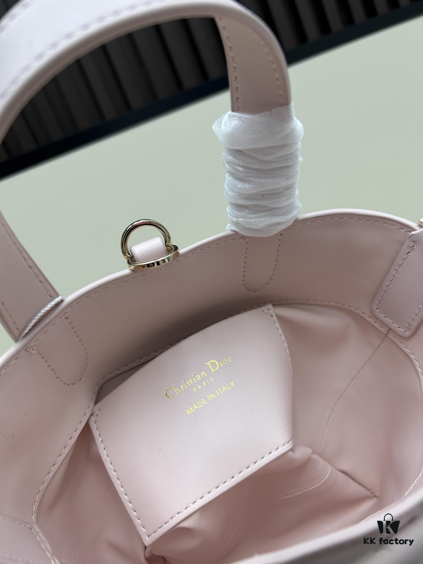 69309e8f6e68136f4d9ab3c9 Dior Toujours Vertical Handbag in Blush Beige Calfskin Leather with Quilted Diamond Stitching