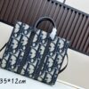 69309ebb6e68136f4d9ab415 Blue Oblique Fabric East-West Tote Bag