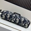 69309ebc6e68136f4d9ab41a Blue Oblique Fabric East-West Tote Bag