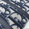 69309ebc6e68136f4d9ab41c Blue Oblique Fabric East-West Tote Bag