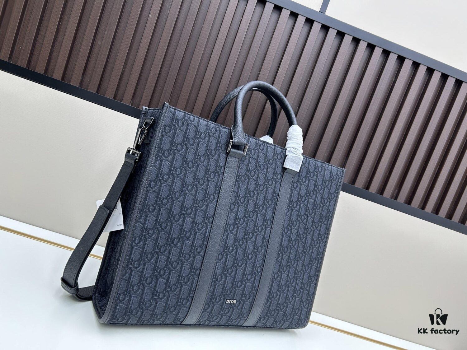69309ec36e68136f4d9ab423 Blue Oblique Fabric East-West Handbag