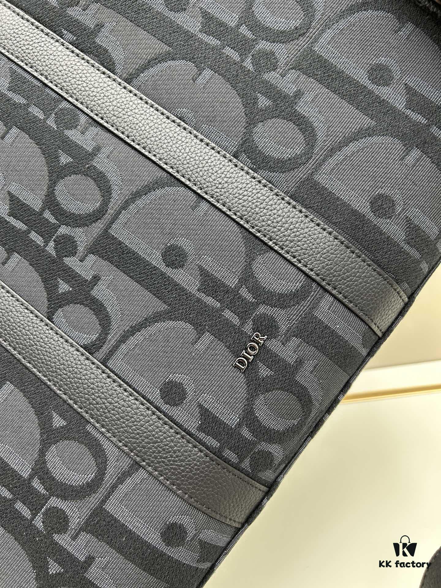 69309ec96e68136f4d9ab42d Blue Oblique Fabric East-West Tote Bag