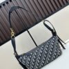 69309ed16e68136f4d9ab43e Large D-Journey Bag in Fabric with Box Calfskin Leather
