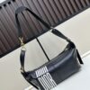 69309ed26e68136f4d9ab440 Large D-Journey Bag in Fabric with Leather Trim