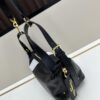 69309ed26e68136f4d9ab441 Large D-Journey Bag in Fabric with Leather Trim