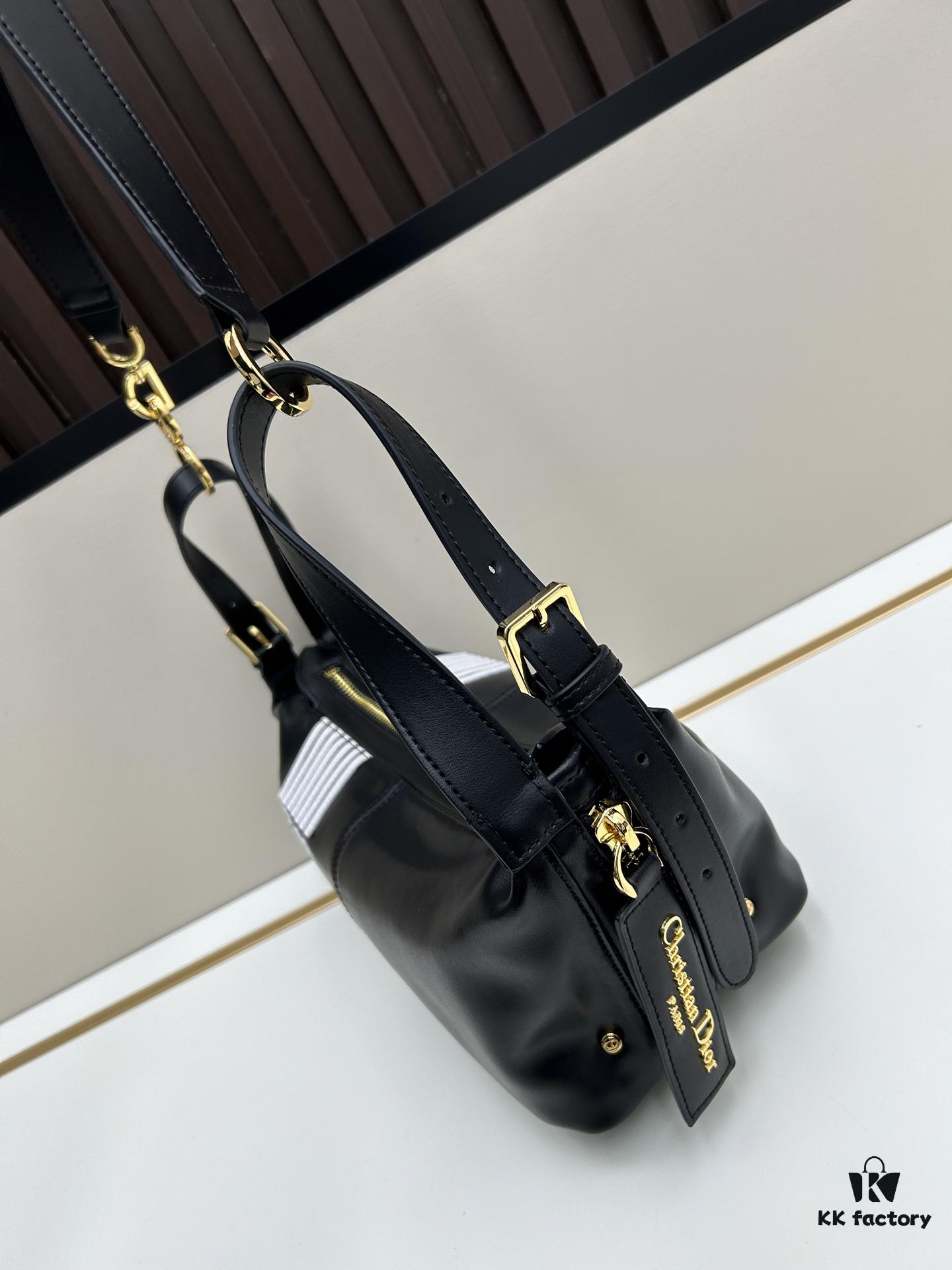 69309ed26e68136f4d9ab441 Large D-Journey Bag in Fabric with Leather Trim