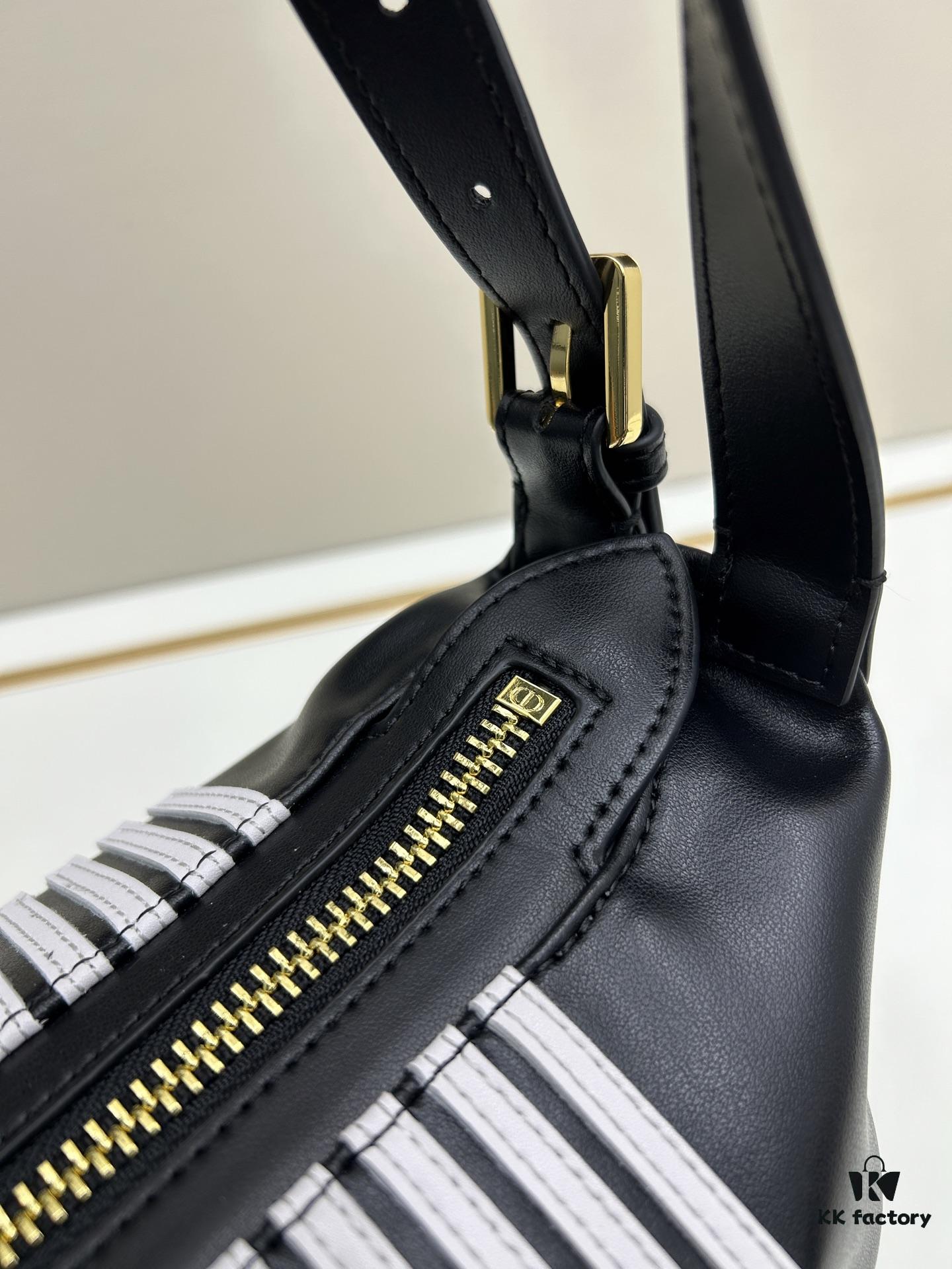 69309ed66e68136f4d9ab443 Large D-Journey Bag in Fabric with Leather Trim