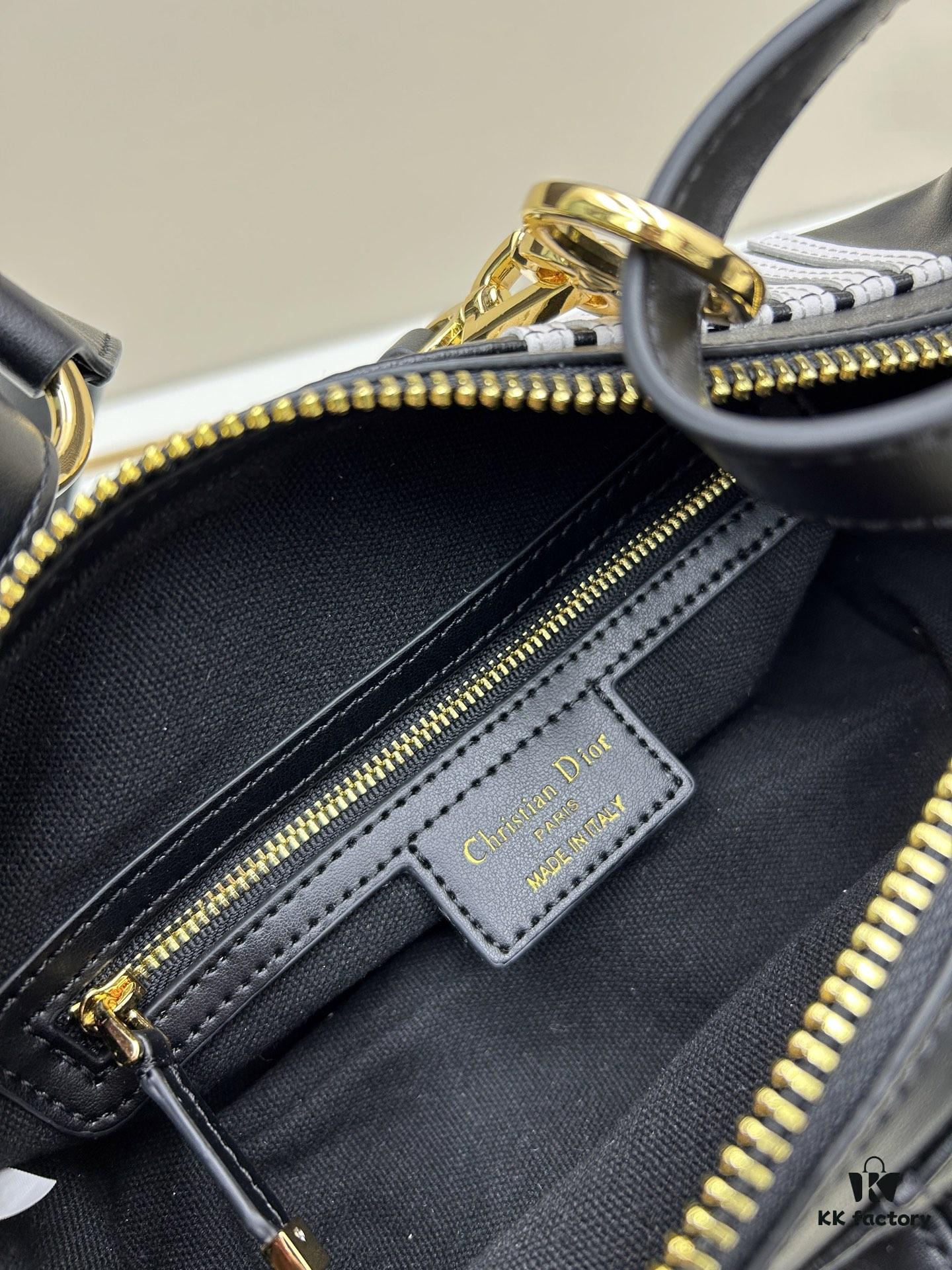 69309ed66e68136f4d9ab447 Large D-Journey Bag in Fabric with Leather Trim