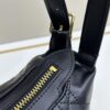 Large D-Journey Bag in Fabric with Box-Calf Leather Trim