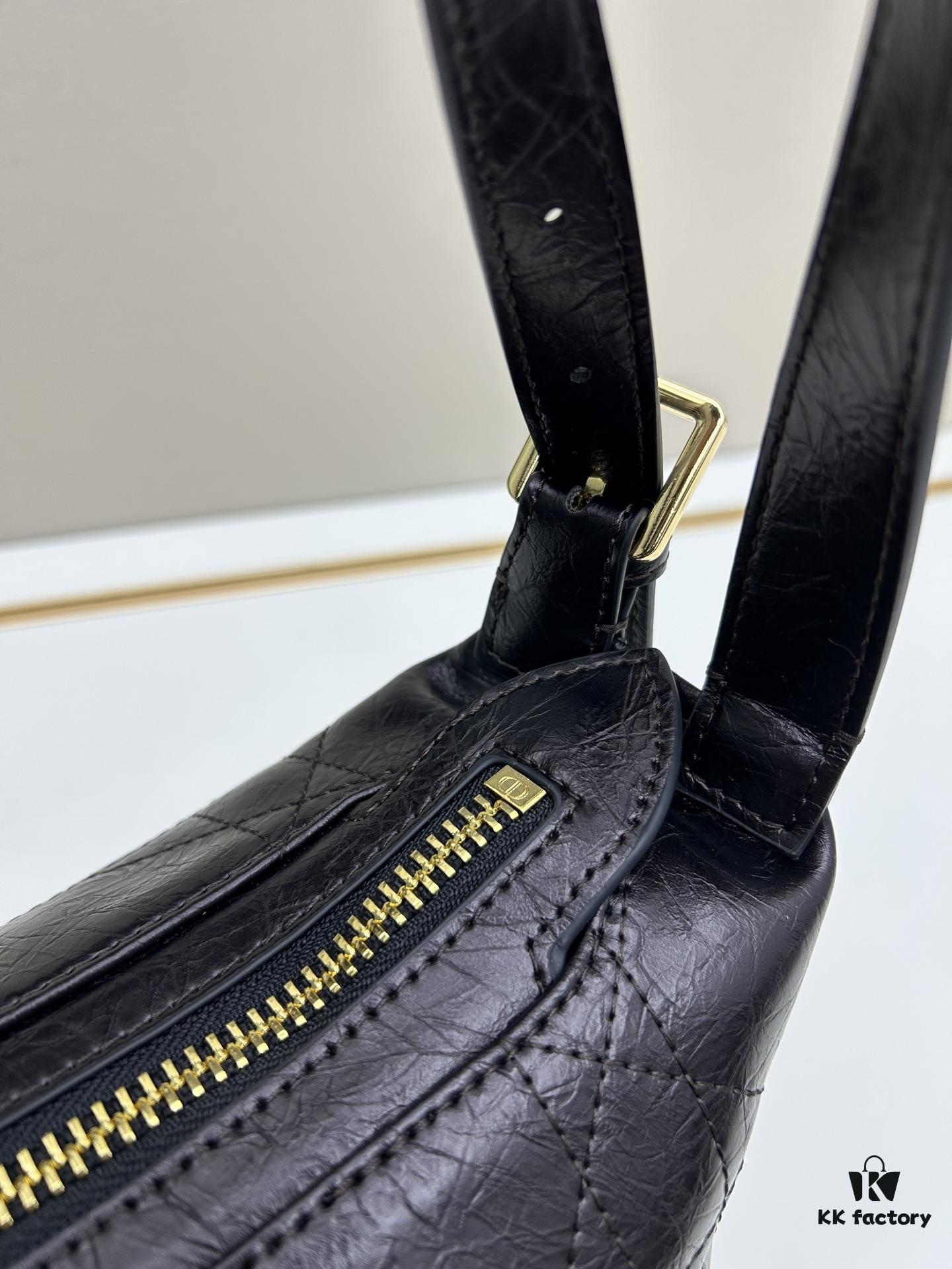 69309ee36e68136f4d9ab45c Large D-Journey Bag in Fabric with Box Calfskin
