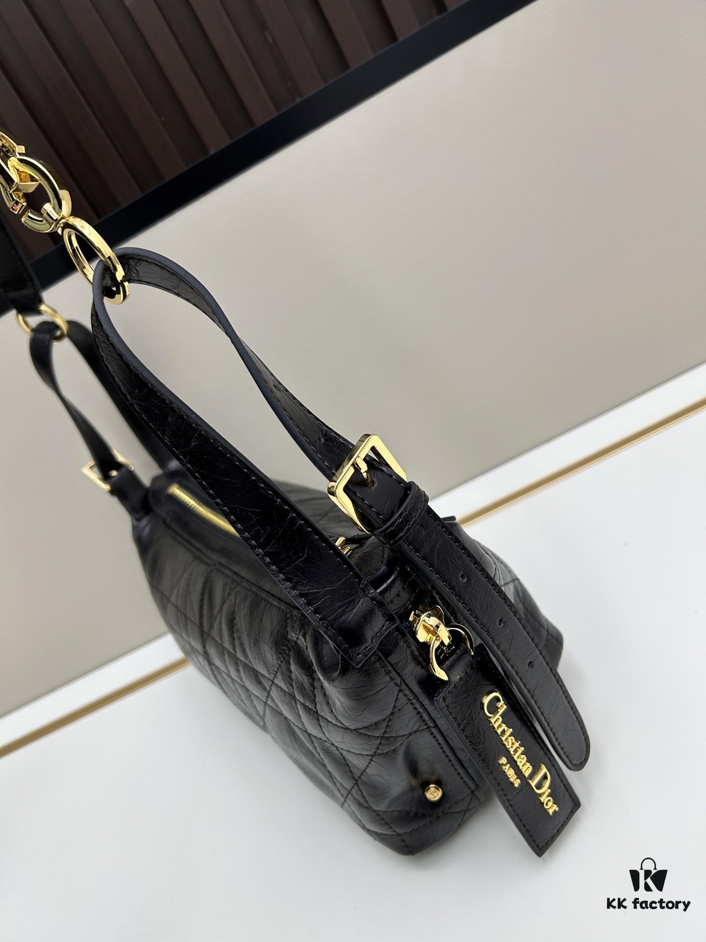 69309ee46e68136f4d9ab45f Large D-Journey Bag in Fabric with Box Calfskin