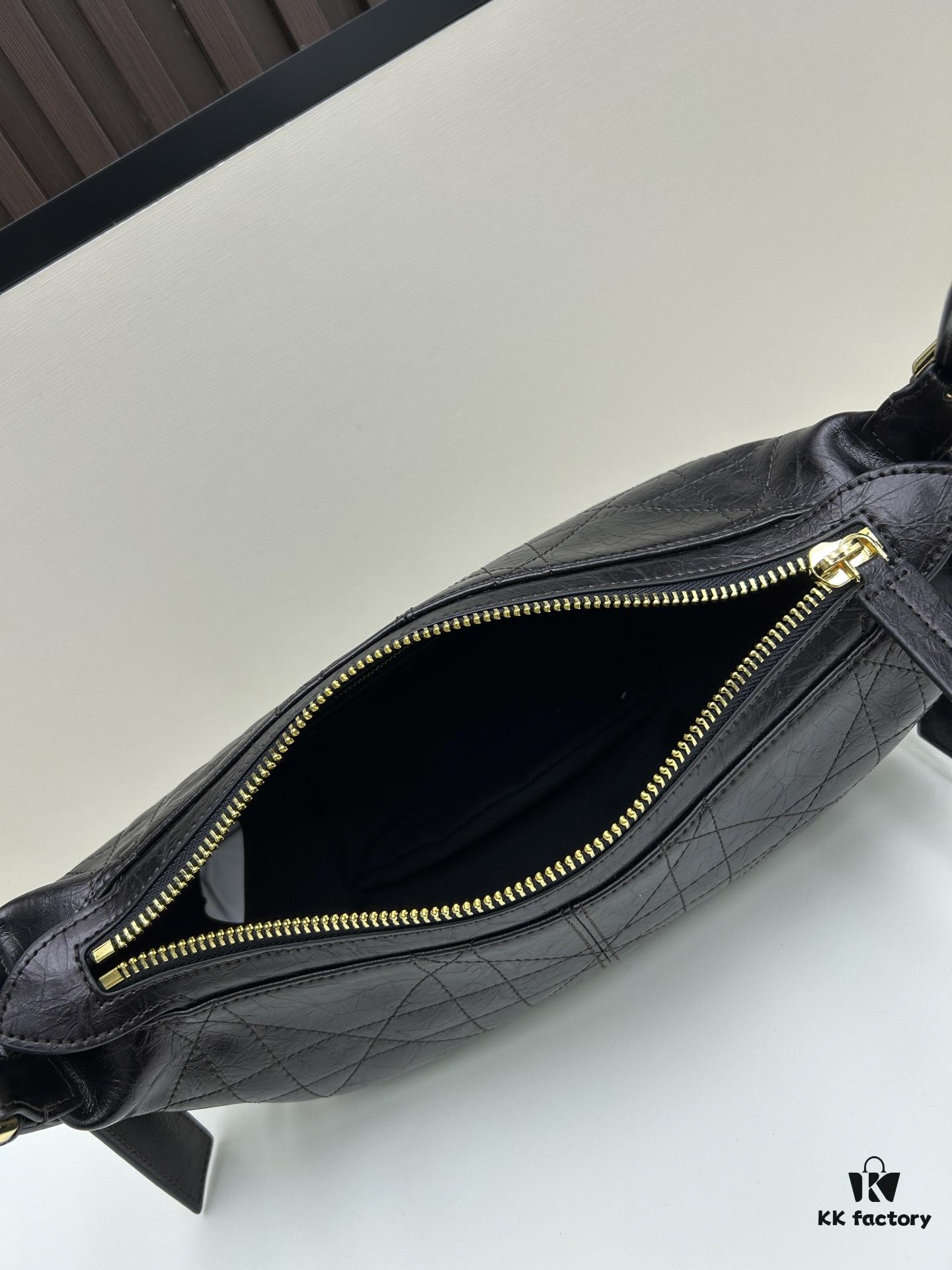 69309ee46e68136f4d9ab460 Large D-Journey Bag in Fabric with Box Calfskin