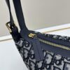 69309eeb6e68136f4d9ab46b Large D-Journey Bag in Fabric with Box Calfskin Leather