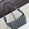 69309eeb6e68136f4d9ab46c Large D-Journey Bag in Fabric with Box Calfskin Leather