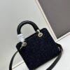 69309f1b6e68136f4d9ab4bf Dior Top-Grade Original Leather Cannage Lady Dior Bag in Black Embossed Quilting