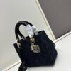 69309f1b6e68136f4d9ab4c0 Dior Top-Grade Original Leather Cannage Lady Dior Bag in Black Embossed Quilting