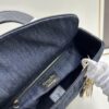 69309f1d6e68136f4d9ab4c4 Dior Top-Grade Original Leather Cannage Lady Dior Bag in Black Embossed Quilting
