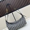 69309f2e6e68136f4d9ab4df D-Journey Handbag in Blue Oblique Print Fabric – Large Size