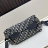 69309f2f6e68136f4d9ab4e1 D-Journey Handbag in Blue Oblique Print Fabric – Large Size