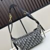 D-Journey Small Bag in Blue Oblique Print Fabric