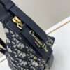 D-Journey Small Bag in Blue Oblique Print Fabric