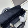 69309f466e68136f4d9ab505 Dior Lady Dior Top-Grade Original Leather Five-Gusset Handbag in Black Cowhide with Graphic Cannage Pattern